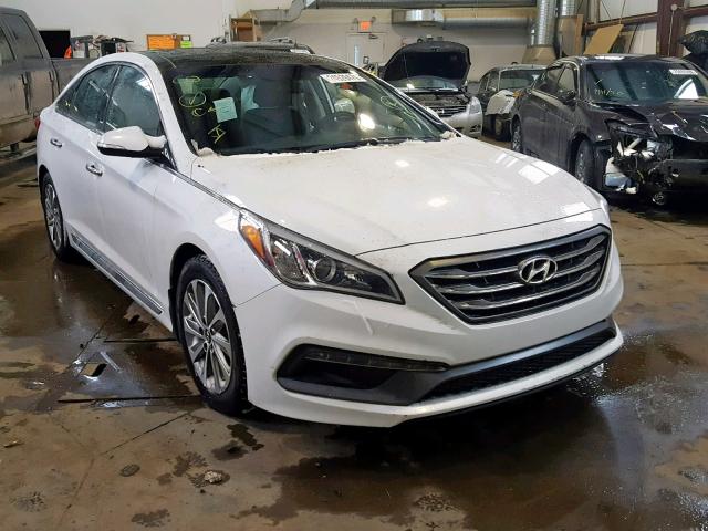 5NPE34AF5GH397337 - 2016 HYUNDAI SONATA SPO WHITE photo 1