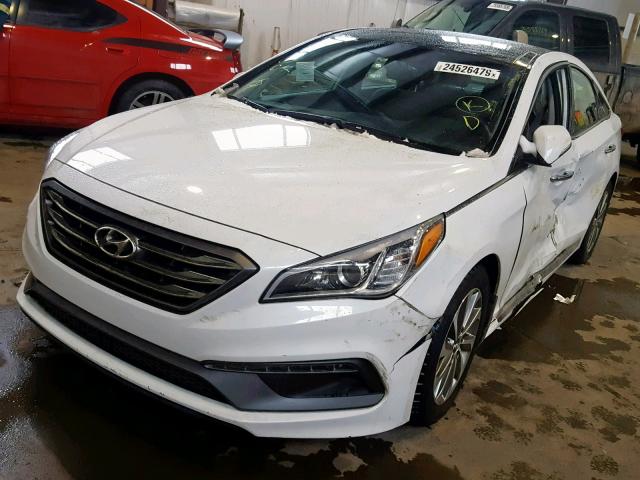 5NPE34AF5GH397337 - 2016 HYUNDAI SONATA SPO WHITE photo 2