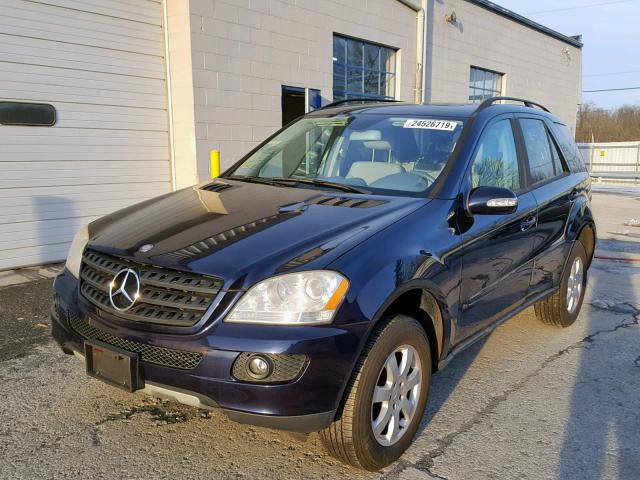 4JGBB86E96A026681 - 2006 MERCEDES-BENZ ML 350 BLUE photo 2