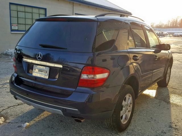 4JGBB86E96A026681 - 2006 MERCEDES-BENZ ML 350 BLUE photo 4