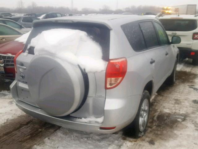 JTMBK33V185060542 - 2008 TOYOTA RAV4 SILVER photo 4