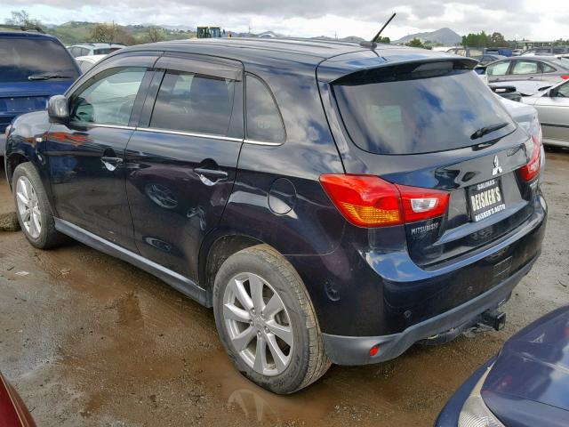 4A4AP4AU2FE017458 - 2015 MITSUBISHI OUTLANDER BLACK photo 3