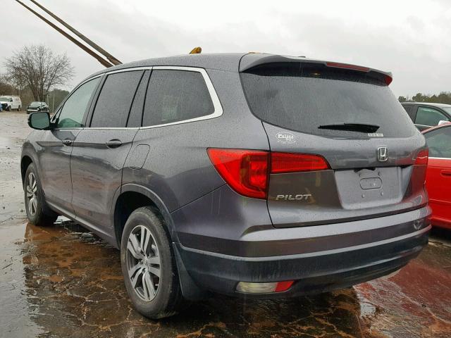 5FNYF5H53HB001008 - 2017 HONDA PILOT EXL GRAY photo 3