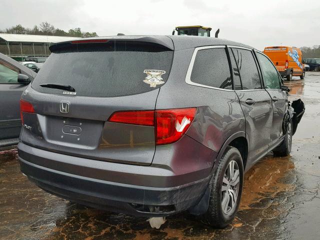 5FNYF5H53HB001008 - 2017 HONDA PILOT EXL GRAY photo 4