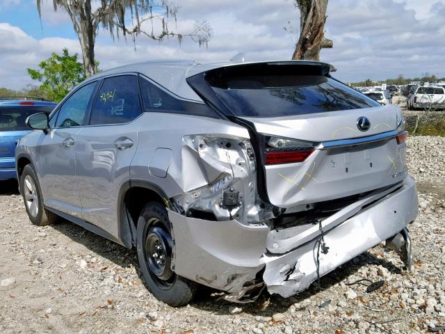 2T2ZZMCA6GC019415 - 2016 LEXUS RX 350 SILVER photo 3