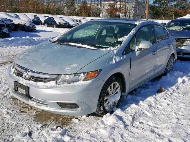 2HGFB2F99CH527588 - 2012 HONDA CIVIC EXL BLUE photo 2