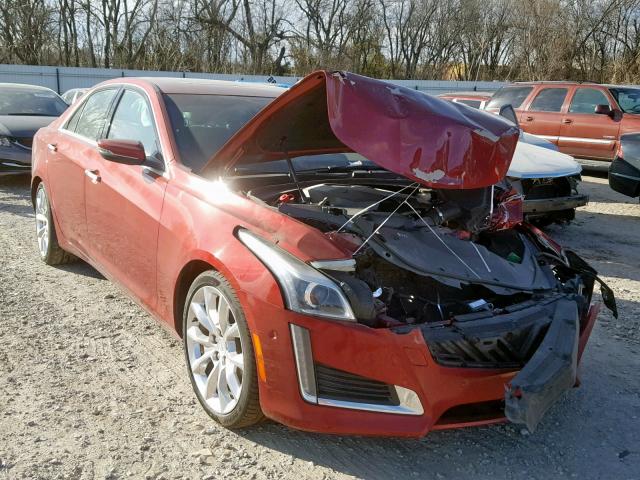 1G6AT5S39F0100092 - 2015 CADILLAC CTS PREMIU RED photo 1