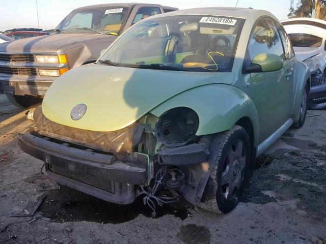 3VWDD21C51M431181 - 2001 VOLKSWAGEN NEW BEETLE Yaşıl foto 2