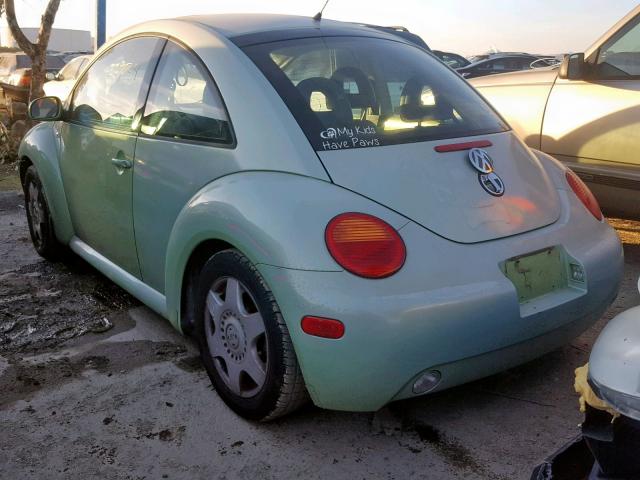 3VWDD21C51M431181 - 2001 VOLKSWAGEN NEW BEETLE Yaşıl foto 3