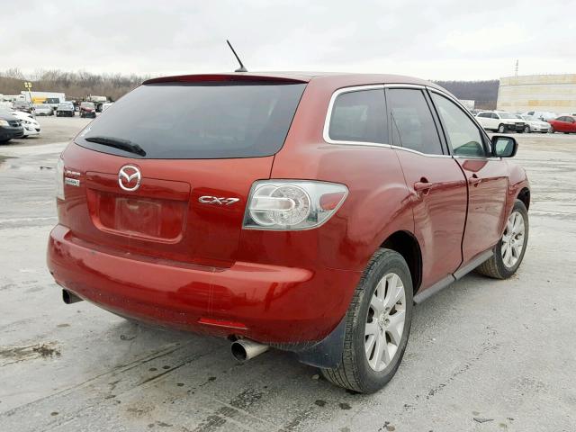 JM3ER293380190805 - 2008 MAZDA CX-7 RED photo 4