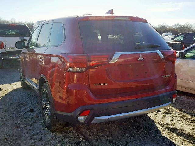 JA4AZ3A35JZ033359 - 2018 MITSUBISHI OUTLANDER MAROON photo 3