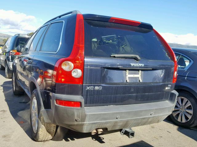 YV1CZ911251196968 - 2005 VOLVO XC90 T6 BLUE photo 3