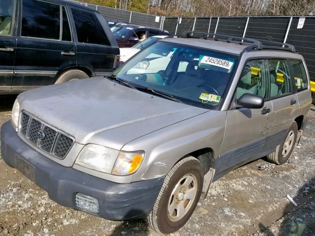 JF1SF63521H741762 - 2001 SUBARU FORESTER L SILVER photo 2