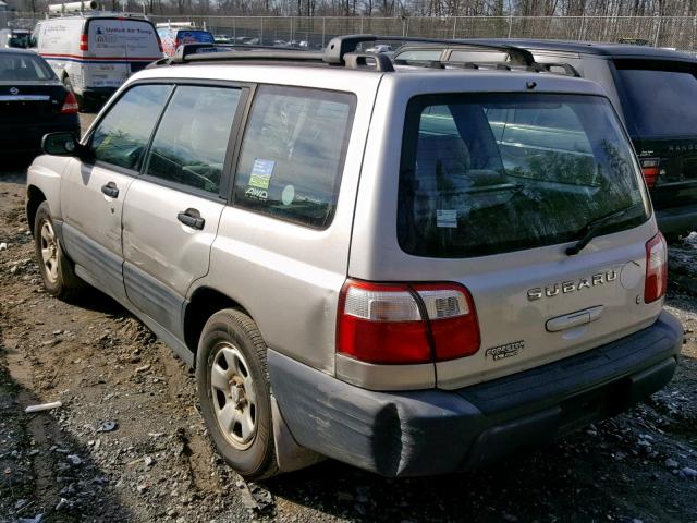 JF1SF63521H741762 - 2001 SUBARU FORESTER L SILVER photo 3