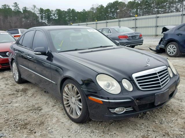 WDBUF56X18B185787 - 2008 MERCEDES-BENZ E 350 BLACK photo 1