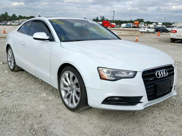 WAULFAFR7DA024025 - 2013 AUDI A5 PREMIUM WHITE photo 1