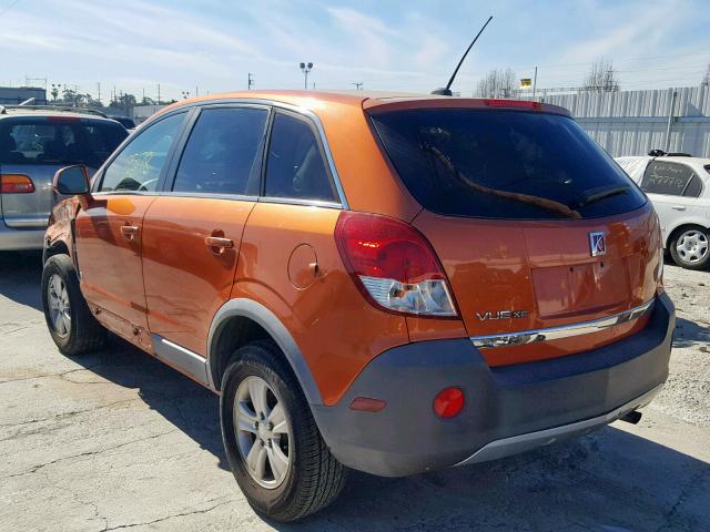 3GSCL33P58S653592 - 2008 SATURN VUE XE ORANGE photo 3