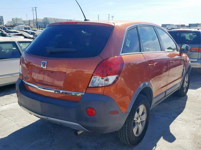 3GSCL33P58S653592 - 2008 SATURN VUE XE ORANGE photo 4