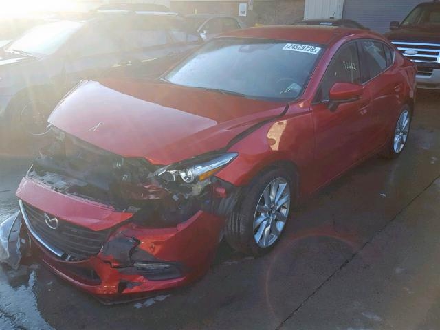 3MZBN1V79HM111254 - 2017 MAZDA 3 TOURING RED photo 2