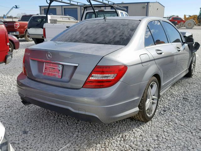 WDDGF4HB5EA966085 - 2014 MERCEDES-BENZ C 250 GRAY photo 4