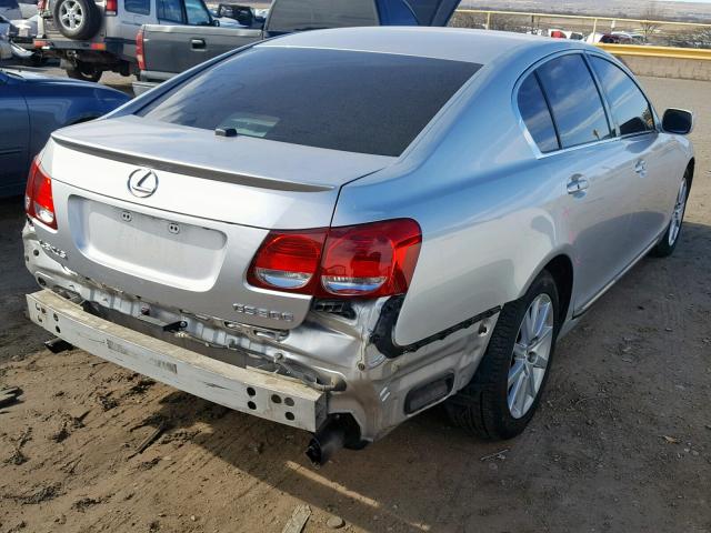 JTHBH96S965019154 - 2006 LEXUS GS GENERAT SILVER photo 4