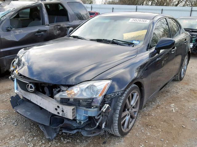 JTHBK262282067480 - 2008 LEXUS IS 250 BLACK photo 2