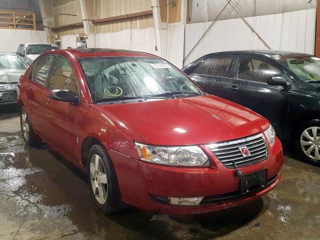 1G8AL58F67Z166444 - 2007 SATURN ION LEVEL RED photo 1