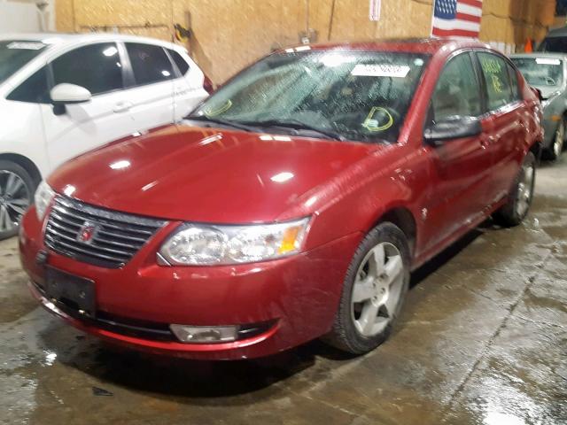 1G8AL58F67Z166444 - 2007 SATURN ION LEVEL RED photo 2
