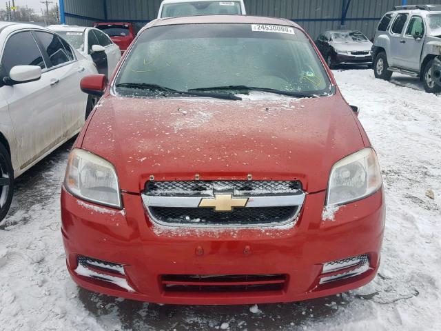 KL1TD5DEXBB120830 - 2011 CHEVROLET AVEO LS RED photo 10