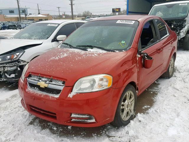 KL1TD5DEXBB120830 - 2011 CHEVROLET AVEO LS RED photo 2