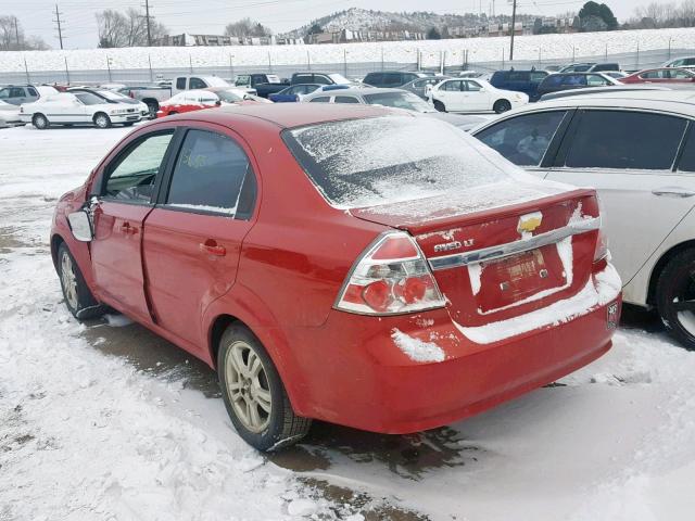 KL1TD5DEXBB120830 - 2011 CHEVROLET AVEO LS RED photo 3