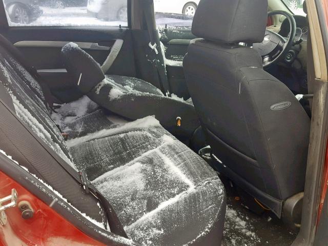 KL1TD5DEXBB120830 - 2011 CHEVROLET AVEO LS RED photo 6