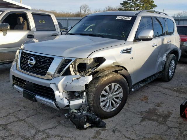 JN8AY2NC0H9506208 - 2017 NISSAN ARMADA SV SILVER photo 2