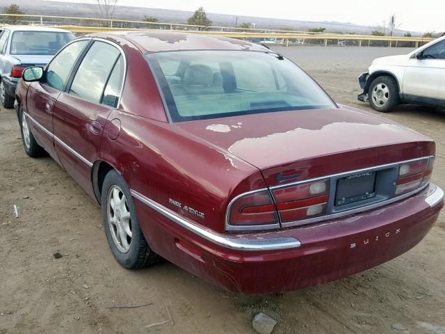 1G4CW54K524212355 - 2002 BUICK PARK AVENU MAROON photo 3