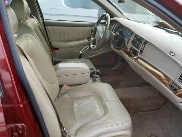 1G4CW54K524212355 - 2002 BUICK PARK AVENU MAROON photo 5