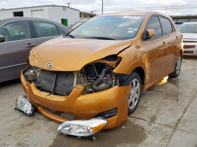 2T1KU40E59C075280 - 2009 TOYOTA COROLLA MA ORANGE photo 2