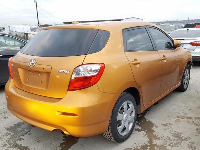 2T1KU40E59C075280 - 2009 TOYOTA COROLLA MA ORANGE photo 4