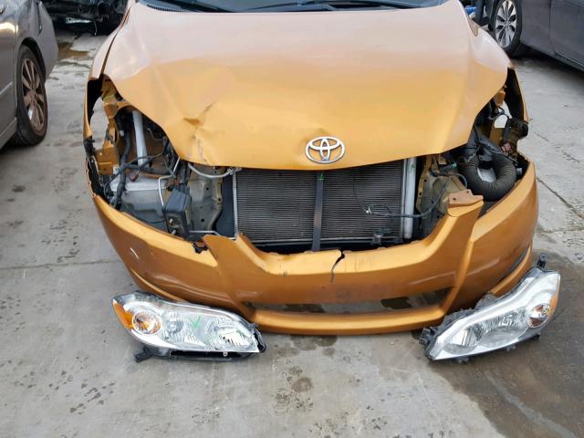 2T1KU40E59C075280 - 2009 TOYOTA COROLLA MA ORANGE photo 9