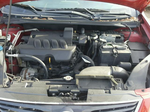 3N1AB6AP8AL652367 - 2010 NISSAN SENTRA 2.0 RED photo 7