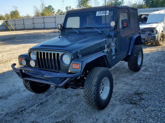 1J4FY29PXWP759201 - 1998 JEEP WRANGLER / GREEN photo 2