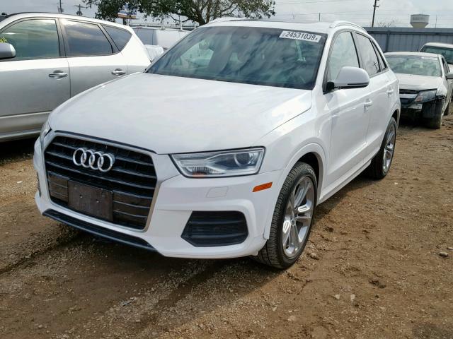 WA1BCCFS4HR009716 - 2017 AUDI Q3 PREMIUM WHITE photo 2