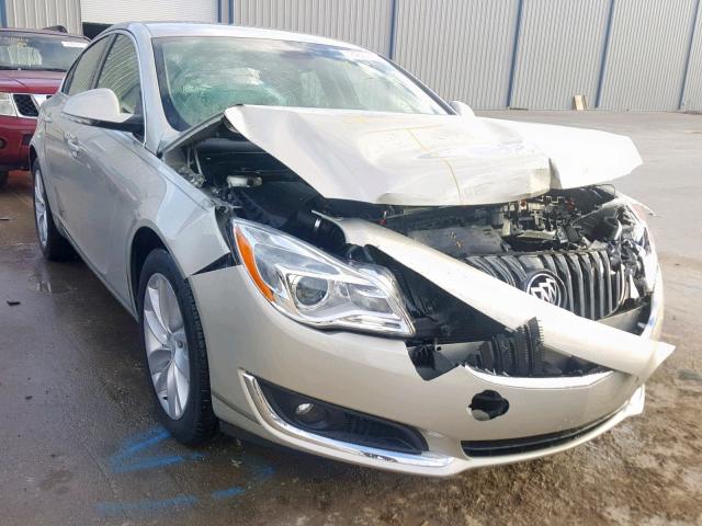 2G4GK5EX9G9116398 - 2016 BUICK REGAL GOLD photo 1