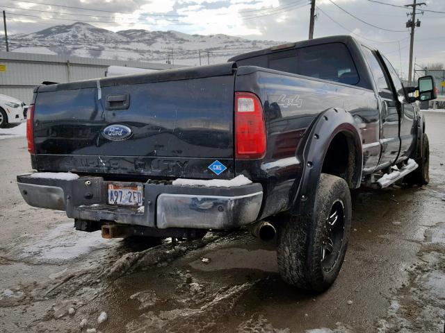 1FTWW31R08EC17909 - 2008 FORD F350 SRW S BLACK photo 4