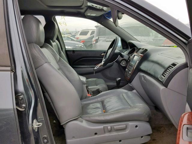 2HNYD18665H549706 - 2005 ACURA MDX TOURIN GRAY photo 5