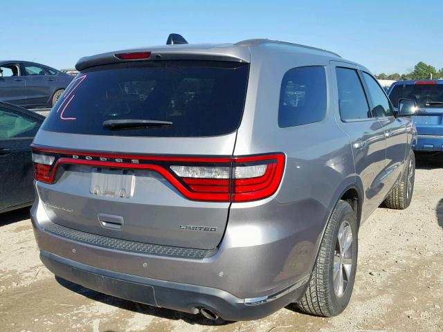 1C4RDHDG0GC346219 - 2016 DODGE DURANGO LI SILVER photo 4