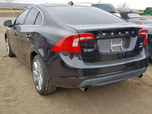 YV1902FH2B2003564 - 2011 VOLVO S60 T6 BLACK photo 3