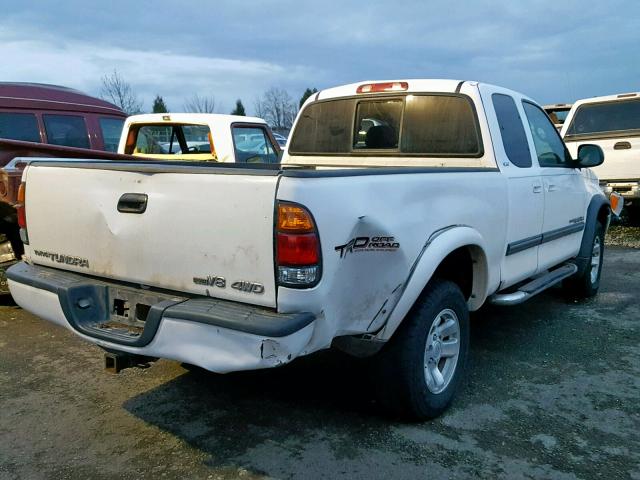 5TBBT44142S302846 - 2002 TOYOTA TUNDRA ACC WHITE photo 4