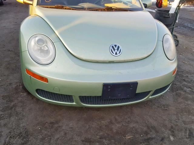 3VWPG31C78M525860 - 2008 VOLKSWAGEN NEW BEETLE GREEN photo 9