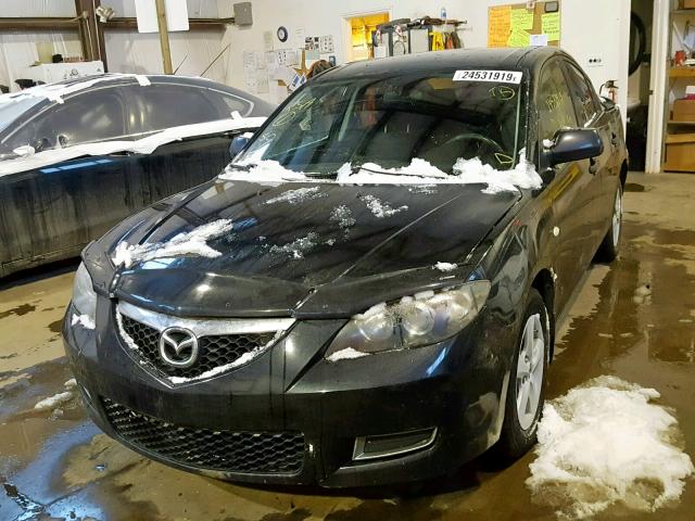 JM1BK32F981178971 - 2008 MAZDA 3 I BLACK photo 2