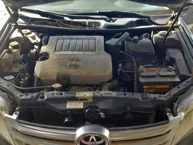 4T1BK3DB9BU385873 - 2011 TOYOTA AVALON BAS CHARCOAL photo 7